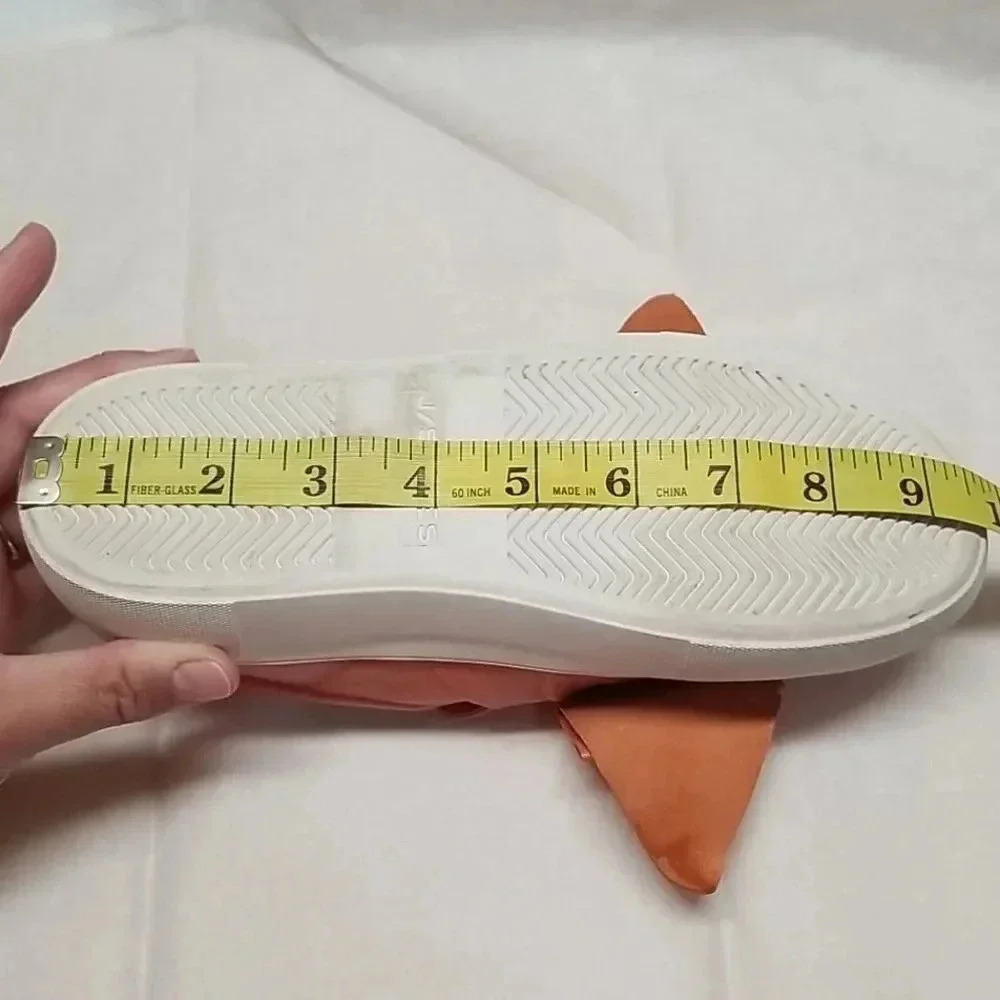 {J/SLIDES NYC} Beauty Bow Sneakersin Coral Pink Slip-on Loafers - Picture 13 of 15
